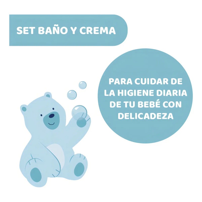 Set Crema Y Shampoo Para Bebé Chicco Natural Sensation 0m+