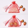 UKKQES 100pcs Organza Bags, 10x15 CM Mesh Bags Drawstring Gift