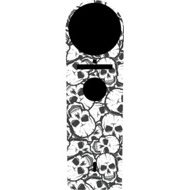 Kustom Cycle Parts Black & White Skulls Metal Dash Panel Console Insert! Compatible with 1994 to 2007 Harley Davidson Road Kings