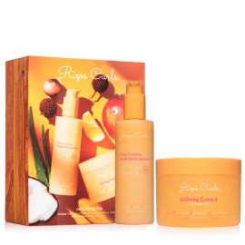 Juicy Styling Duo Heat Protectant Leave In Conditioner and Curl Defining Custard for Frizz Control Shine Moisture Hair Styling Set for All Hair Types