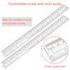 Pletpet 2 Pack 12 inch Clear Plastic Straight Shatterproof Transparent