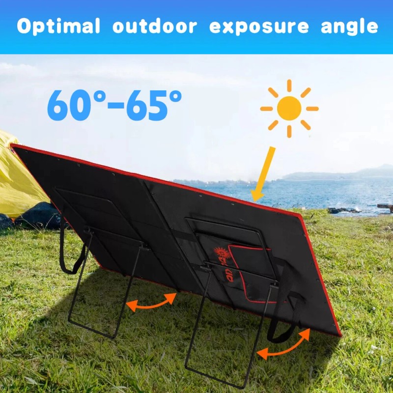 KEPEAK Solar Panel Foldable Mounting Bracket Adjustable Durable Portable Support