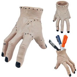 NGUP Thing Hand Pen Holder Addams Family Fake Horror Hand Halloween Decorations Planter Holder Addams Family Scary Prop Cosplay Costume Decor Gifts