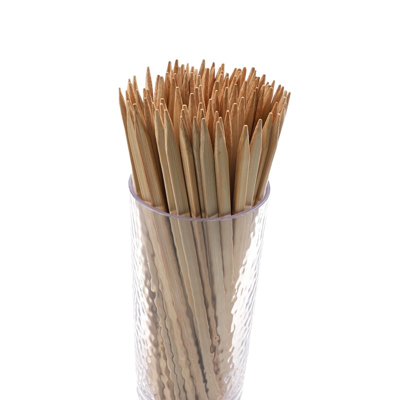 G.E.T. Enterprises 8" flat bamboo skewer,100@ per inner bag, 10