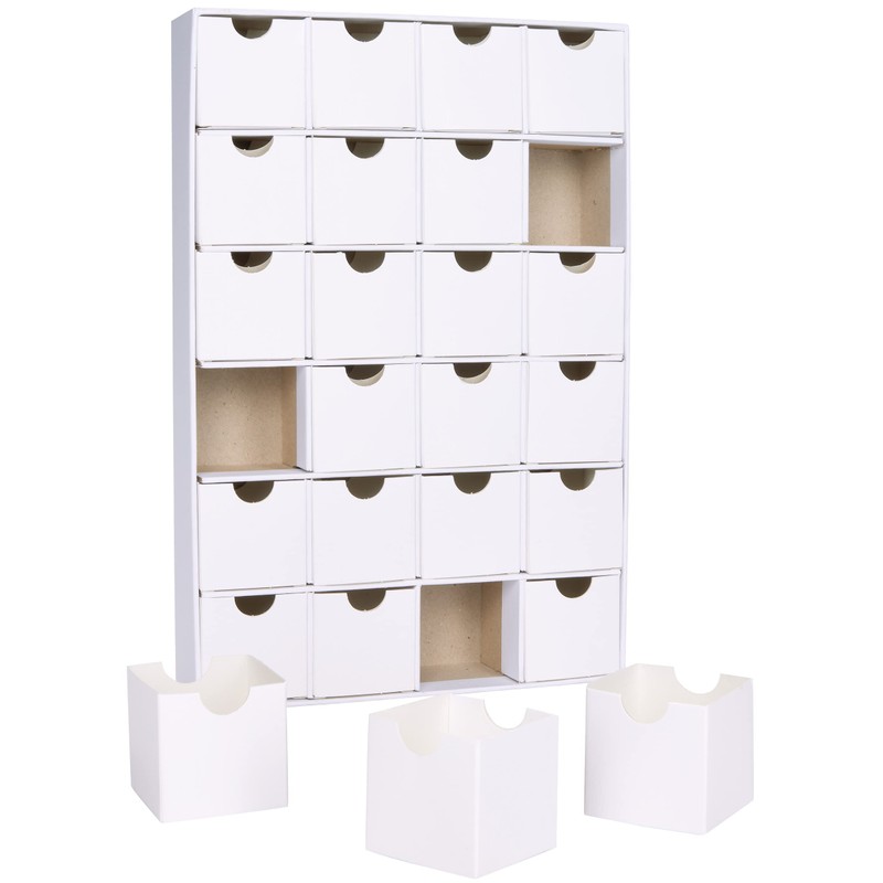 BRUBAKER DIY Advent Calendar for Painting, Crafts and Designing Yourself,