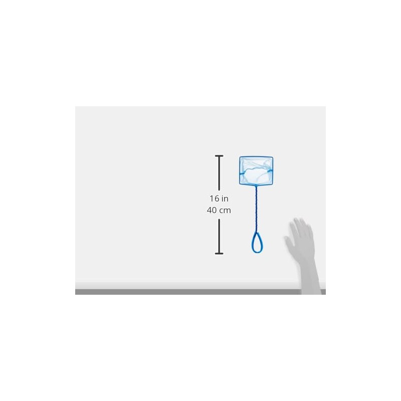 Marina 5-Inch Blue Fine Nylon Net with 10-Inch Handle, Aquarium