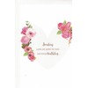 Extra large granddaughter birthday card. 8 page insert. Love heart.