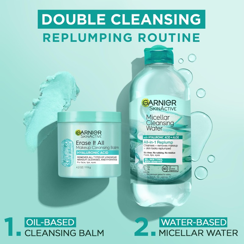 Garnier Erase It All Makeup Cleansing Balm with Hyaluronic Acid,
