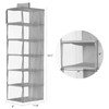 Univivi Hanging Closet Organizer 6 Shelves Transparent Closet Organizers and