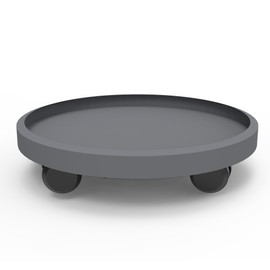 11 Inch Heavy Duty Plant Caddie with Wheels,Rolling Plant Stand Pot Trolley,Wheeled Planter Saucer Tray,Potted Flower Mover Dolly with Casters Round Coaster for Indoor Outdoor