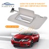 Nakuuly Left Driver Side Sun Visor Gray with Light, Without