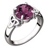 GWG Jewellery 925 Sterling Silver Ring with Large Amethyst Colour