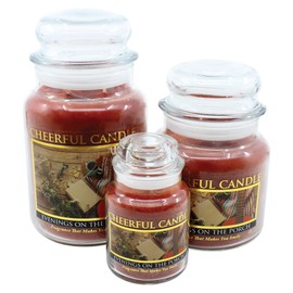 A Cheerful Giver - Evenings On The Porch Scented Glass Jar Candle (24 oz) with Lid & True to Life Fragrance Made in USA