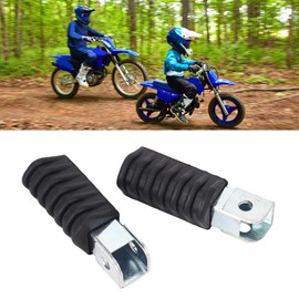 Asixxsix Dirt Bike Pegs, 2 Pcs Left Right Anti Slip Comfortable Dirt Bike Foot Pegs, Metal Mini Bike Foot Pegs with 1 Set of Installation Accessories, for PW50 PW80