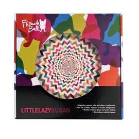 French Bull Lazy Susan Round Rotating Melamine Kitchen Pantry Cabinet Tableware Organizer-Platter, Turntable, Serving, 11-inch, Ziggy