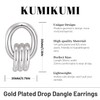 KUMIKUMI 925 Sterling Silver Statement Dangle Drop Earrings for Women