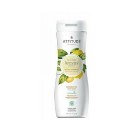 ATTITUDE Body Wash, EWG Verified, Plant- and Mineral-based Ingredients, Vegan and Cruelty-free Shower Soap, Lemon Leaves, 16 Fl Oz
