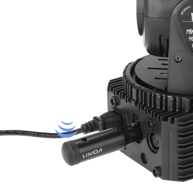 Lixada Rechargeable 2.4G ISM DMX512 Wireless 3 Pins Female Receiver