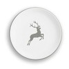GMUNDNER KERAMIK Dessert Plate Diameter 20 cm Grey Deer Handmade