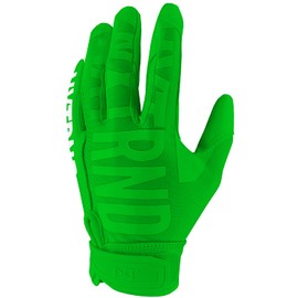 Nxtrnd G1 Men's Football Gloves, Adult Sticky Receiver Gloves (Green, Medium)