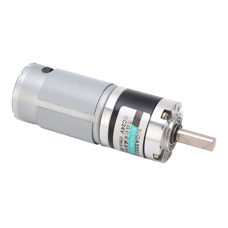 Black Silver Mini Gear Motor Low Noise High Torsion Robust
