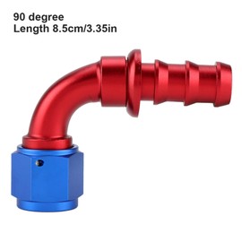 Blue Aluminium AN10 Line Hose End Fuel Hose End Connection Your Vehicle (90¡ã)