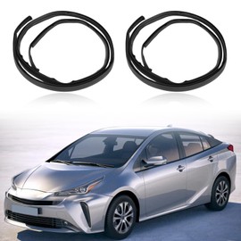 QCESEV Roof Drip Molding Strips Weatherstrip Compatible with Toyota Prius C 2012 2013 2014 2015 2016 2017 2018 2019 Left and Right Side Replacement for 75552-52190 75551-52210 2Pcs