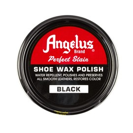 Angelus Perfect Stain Shoe Wax Polish, Professional Shoe Polish For Leather Shoes & Boots, 3 fl oz, Black