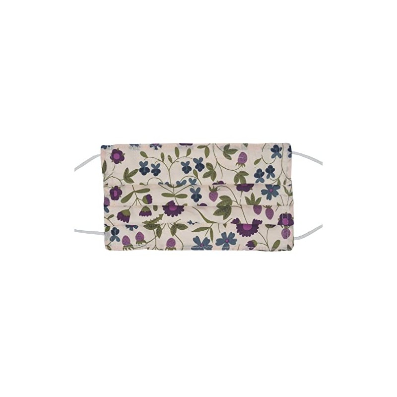 Liberty print face mask small adult handmade in London (Mirabelle)