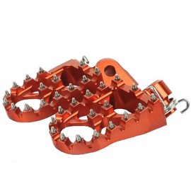 Offroad-Trittbretter Accossato Orange in Ergal 7075 für KTM SX F von 2003 bis 2015 (CC 450)