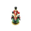 Musicbox World - 55088 wooden Nutcracker on a round wooden