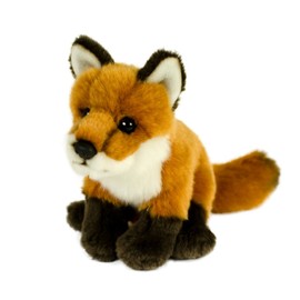 Teddys Rothenburg Cuddly Toy Fox 25 cm (with Tail) Sitting Red/Brown/Black Plush Fox Stuffed Toy