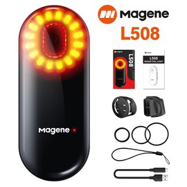 Magene L508 Bike Radar Tail Light, Smart Rear View Radar Taillight Compatible with Some Bike Computers and Watches and APPs