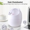 Cute Mini Desktop Trash Can, Cartoon Cat Animal Shape Waste