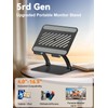 tounee Tablet Holder Stand, Dual Rod Adjustable Aluminum Desktop Stand,