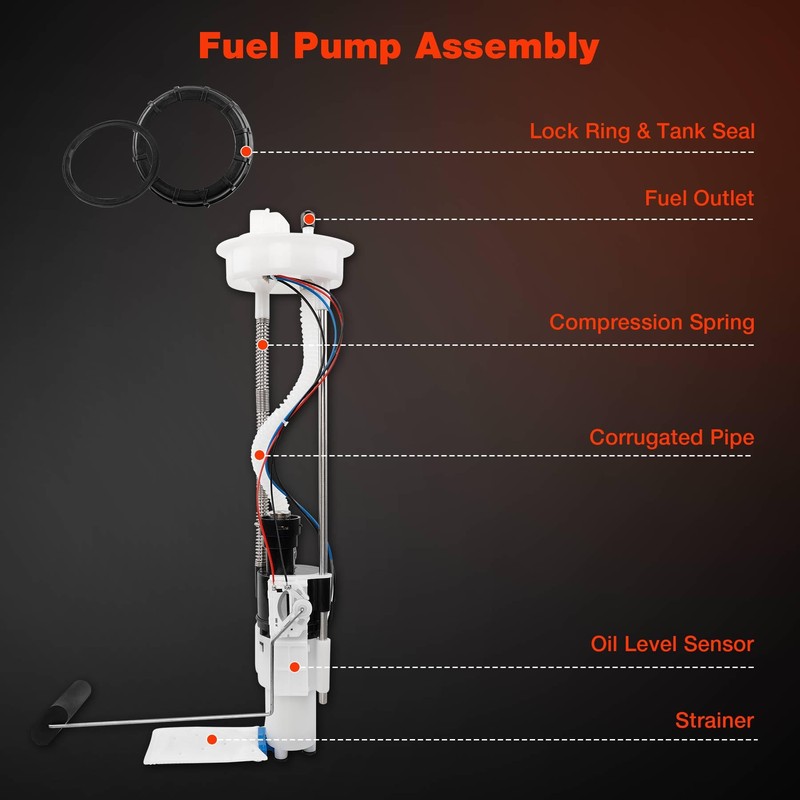 47-1012 2522139 Electric Fuel Pump Assembly Compatible with 2011-2012 Polaris