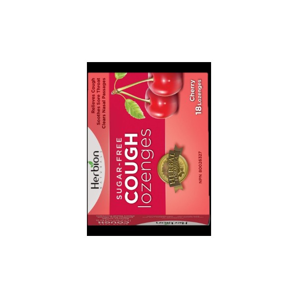 Herbion Cough Lozenges (Sugar Free-Cherry) - 18 Lozenges