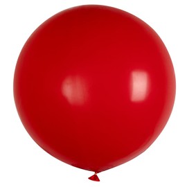 Restaurantware Balloonify 36 Inch Jumbo Balloons 10 Thick Balloons - Strong Latex Fill With Helium Or Air Red Giant Round Balloons Decorations For Photo Shoot Wedding Or Birthday Party