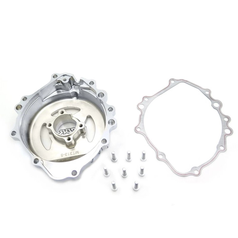 Secret-E Chrome Left Engine Stator Cover See Through For Honda