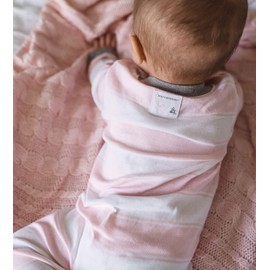 Burt's Bees Baby Girls Footed One-piece Pajamas, Sleep and Play Loose Fit, 100% Organic Cotton, Sizes NB to 6-9 Months