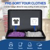 120 L Large 2 Section Laundry Hamper with Lid and