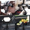 JSCARLIFE Car Cup Holder Expander with Tray, Multi-Functional Phone Slot,360