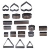 20PCS Leather Die Cutter Round Quadrate Hearts Leather Cutting Dies
