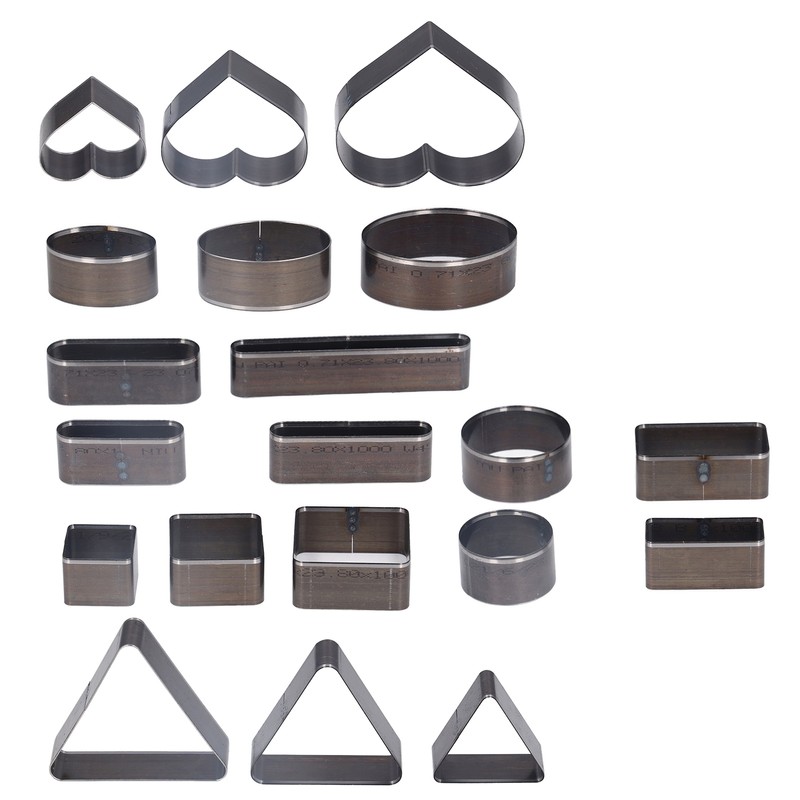 20PCS Leather Die Cutter Round Quadrate Hearts Leather Cutting Dies