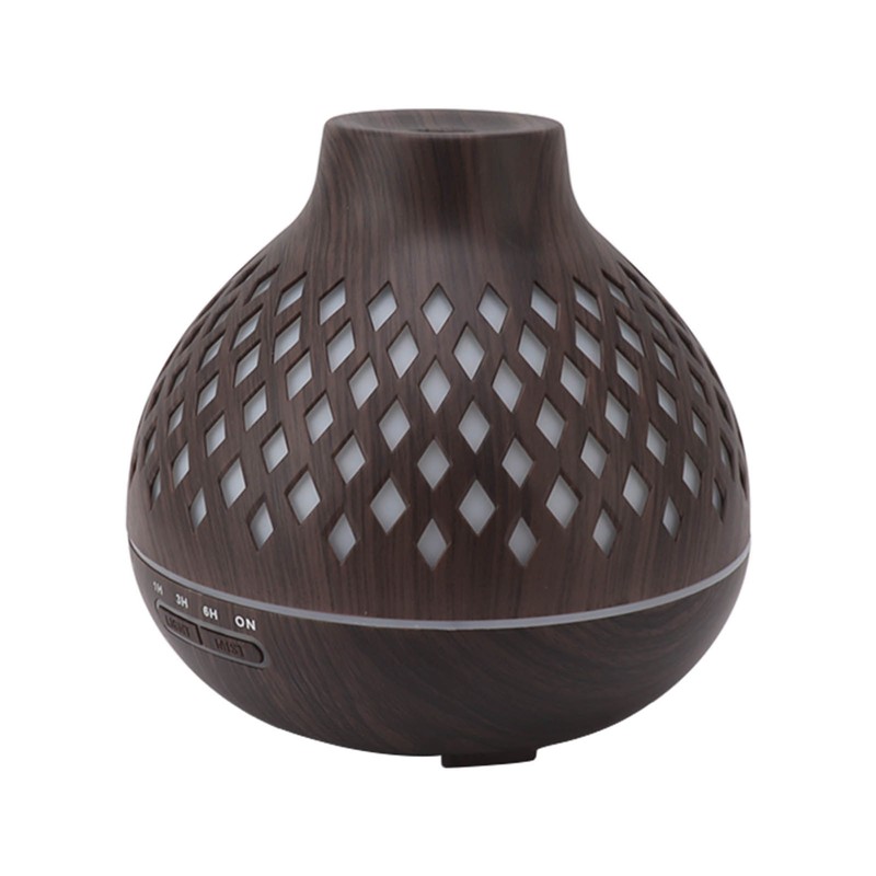 400ml Aromatherapy Humidifier Onion Wood Grain Aroma Humidifier Colorful Light