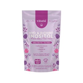 Vitat  Myo Inositol  D-Chiro Inositol Sabor Berries relacin 401 con Folato  Vitamina D3  Zinc, Suplemento Alimenticio en polvo diseado para Mujeres...