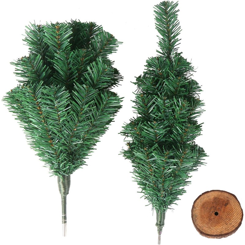 B 2ft/60CM Christmas Tree 80 Tips Mini Artificial Tree with