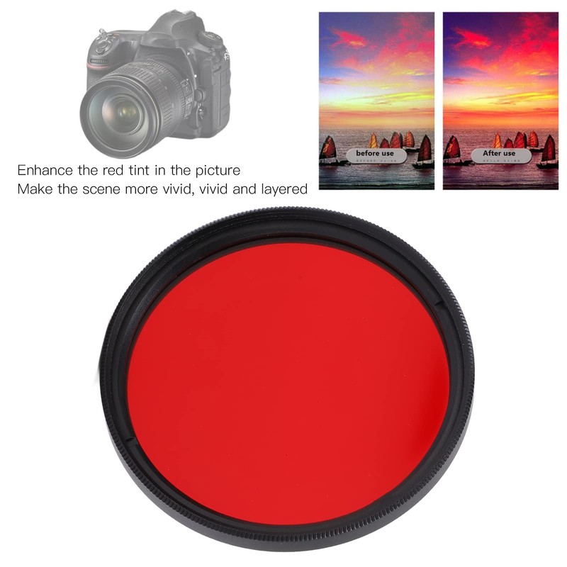 Full Red Filter, Optical Glass Red Filter Scratch Multilayer for