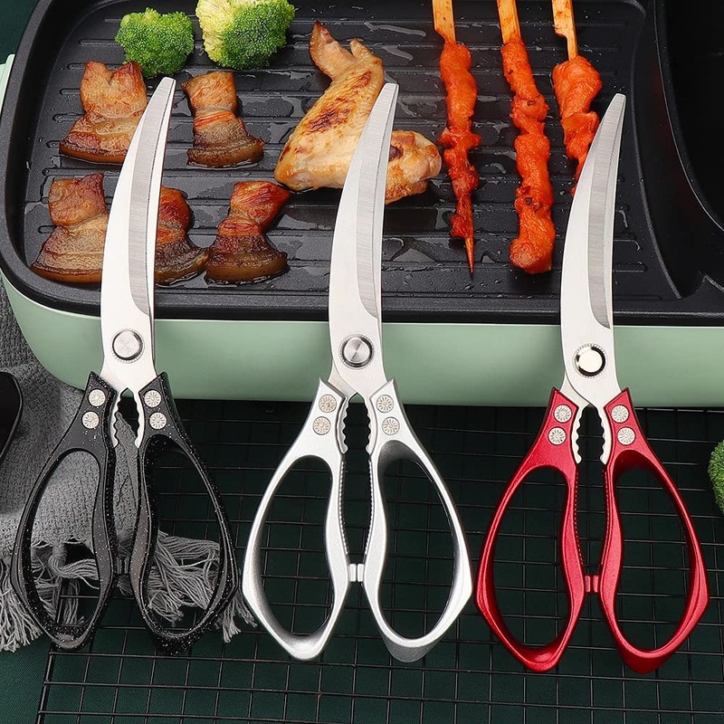 Jasni Fish pattern Powerful kitchen scissors professional Heavy Duty Multi-Purpose