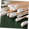 TOVINANNA Cotton Stick Swabs 500pcs 15cm Long Organic Cotton Wooden